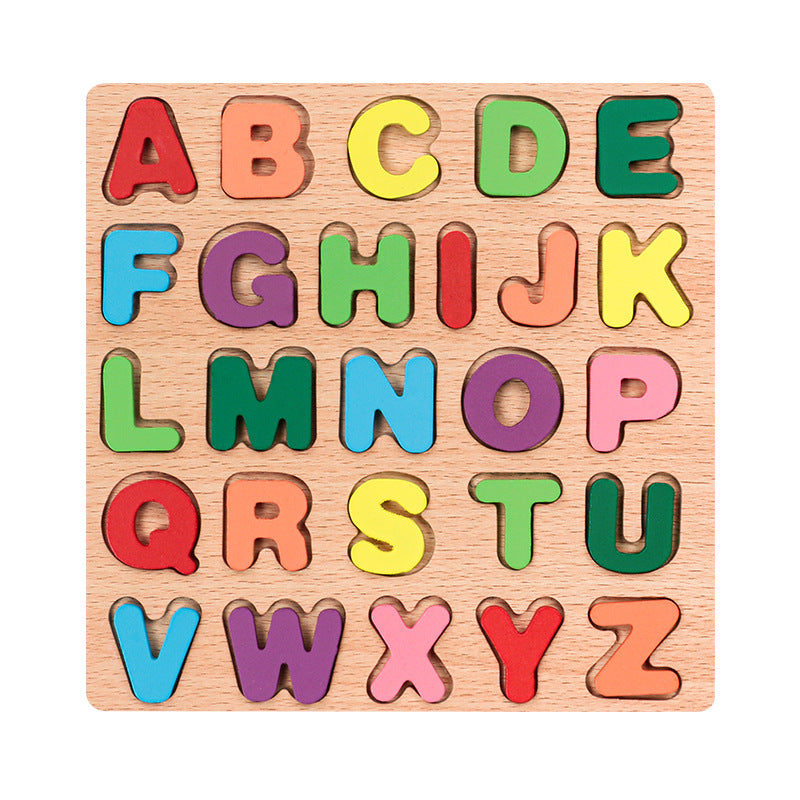 Wooden Learning Board for Letters and Numbers