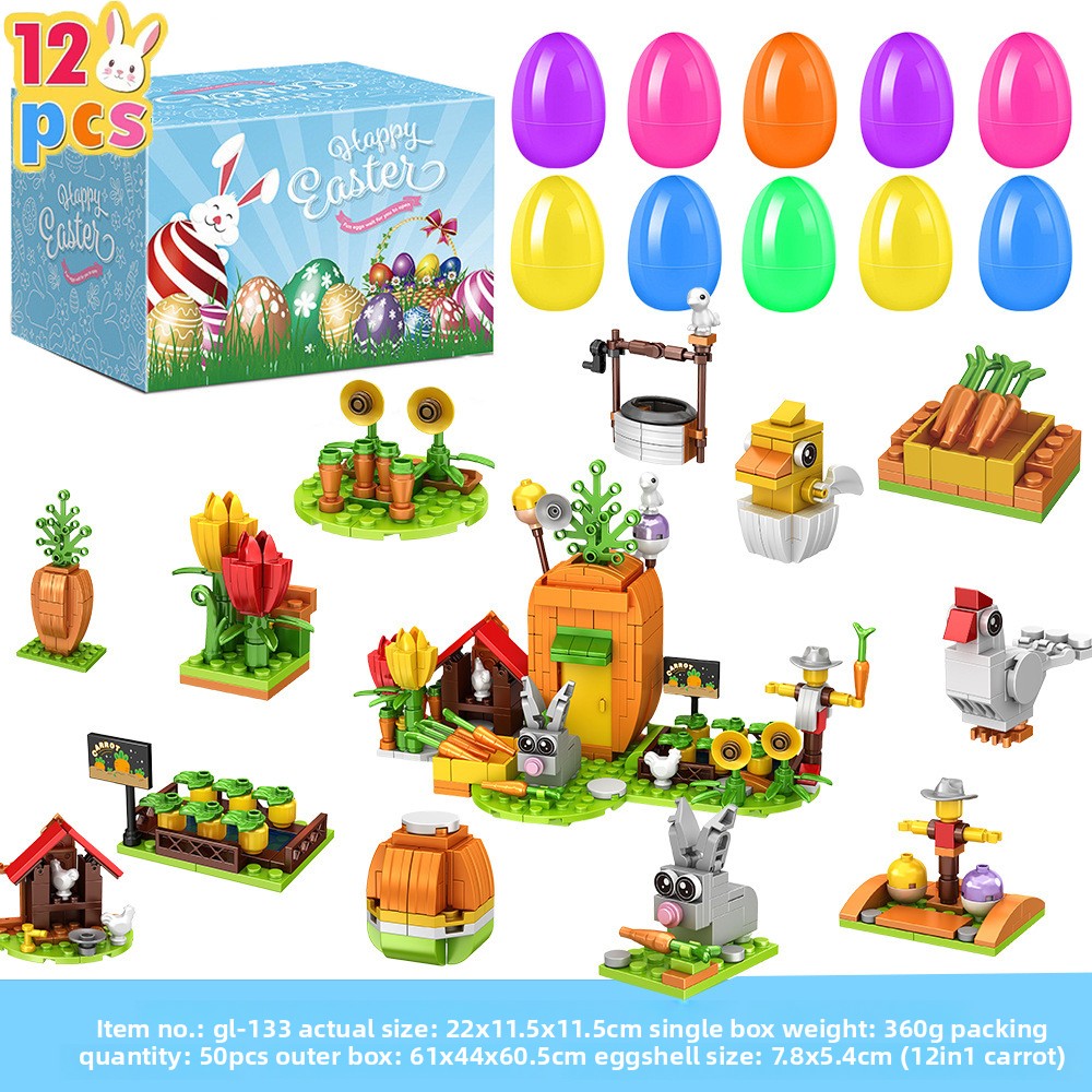 Easter Puzzle Egg Toy Set for Kids
