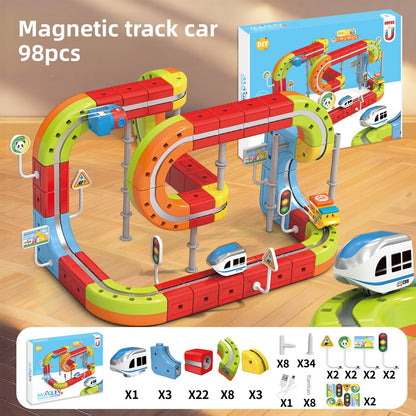 Creative Track Building Set ModularTrackCube 98pcs Mag