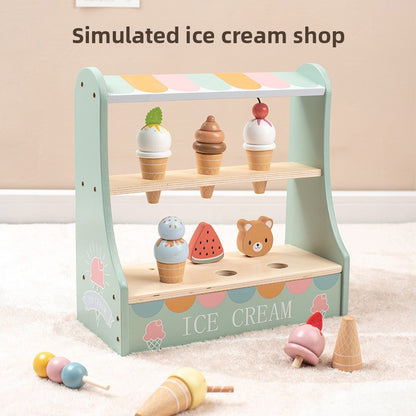 Wooden Tea Set Kitchen Pretend Play Toy