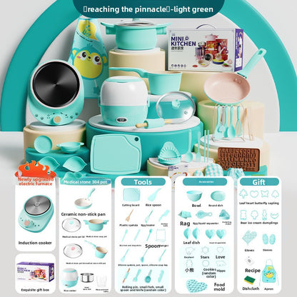 Toy Kitchen Set for Pretend Cooking