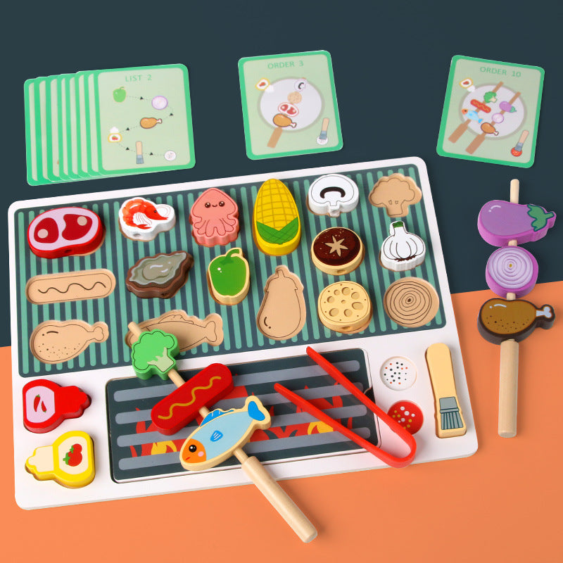 Wooden Kitchen Pretend Play Puzzle Toy
