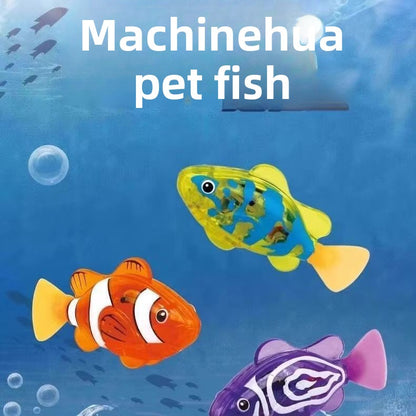 Interactive Light-Up Swimming Fish Toy
