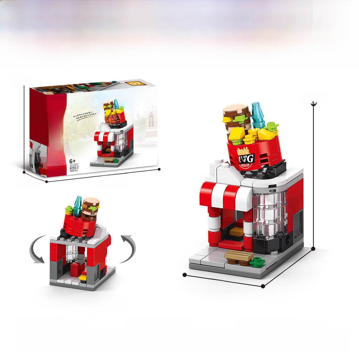 Mini City Street Building Blocks Set