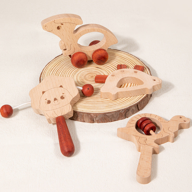 Wooden Rattle and Music Toy Set