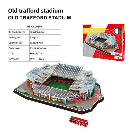 3D Stadium Puzzle Model for Kids Old Trafford