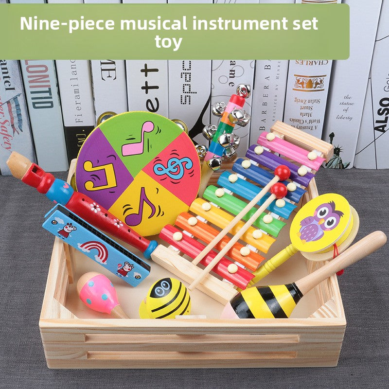 Wooden Musical Instrument Set for Infants