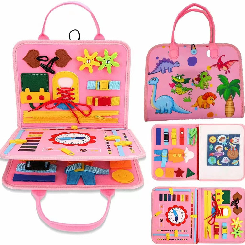 Felt Busy Board with Storage Bag – 28 × 45 cm