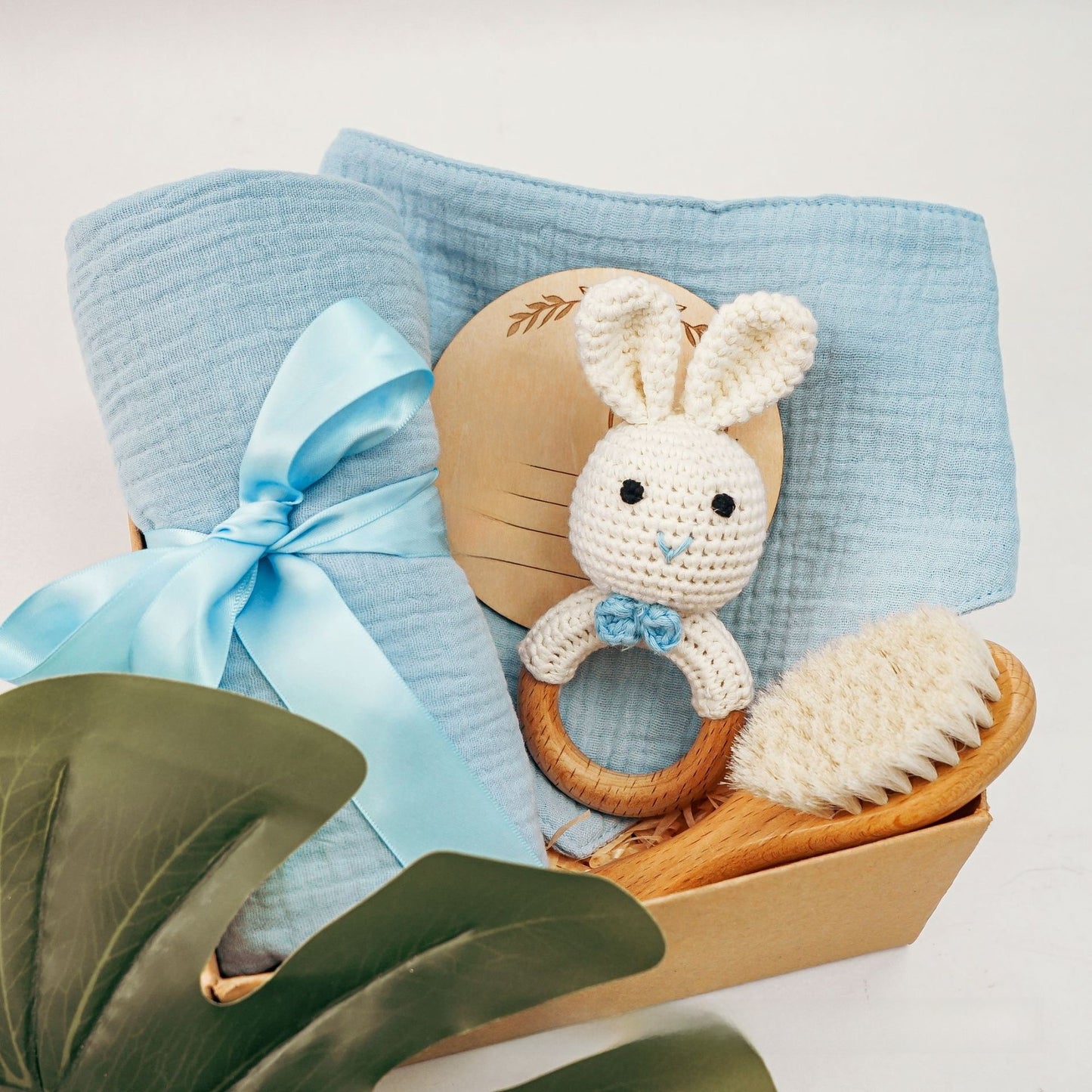 Pure Cotton Crochet Baby Rattle Gift Set