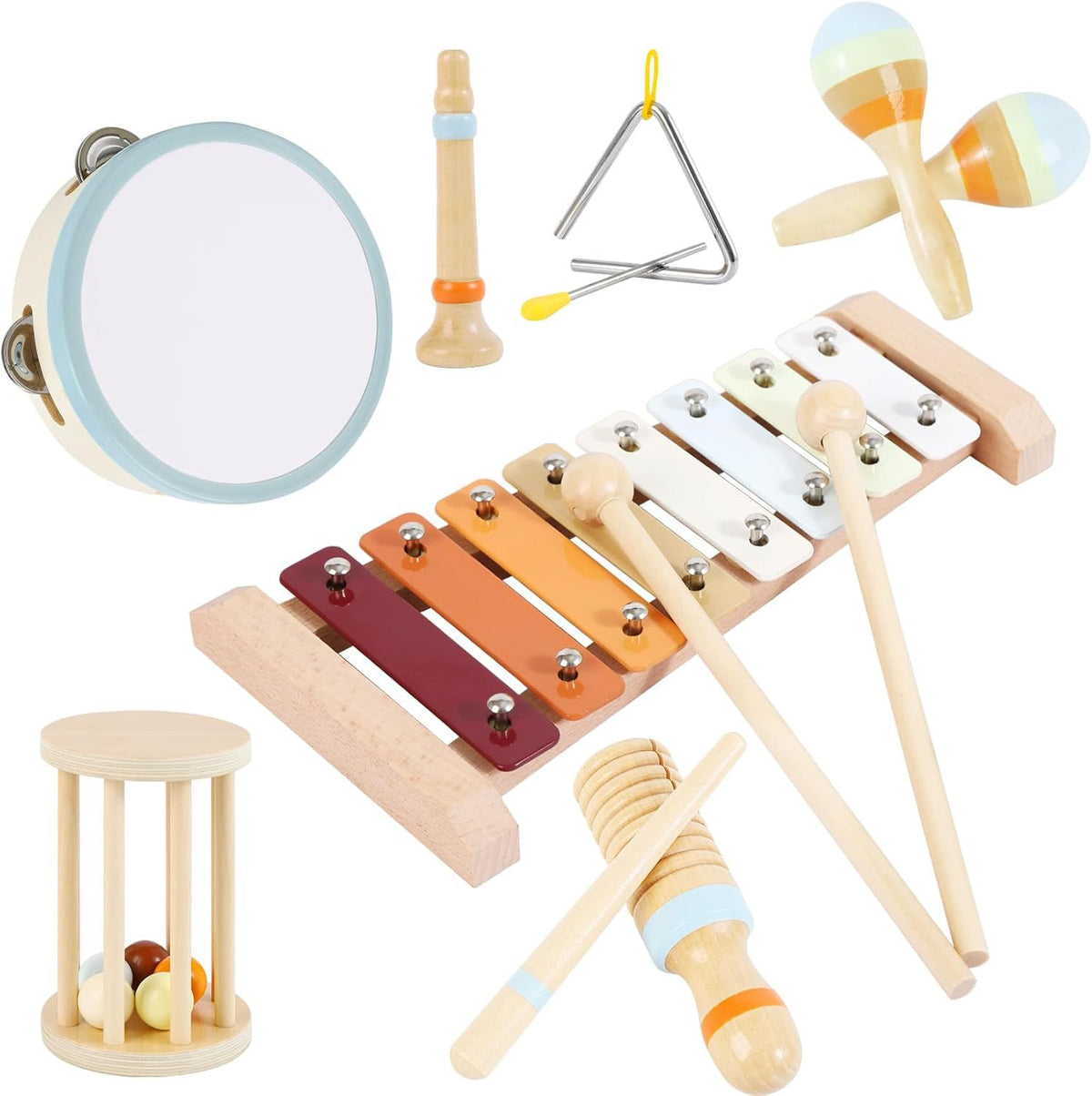 Wooden Orff Music Set for Kids D36 Orff Set 0.95