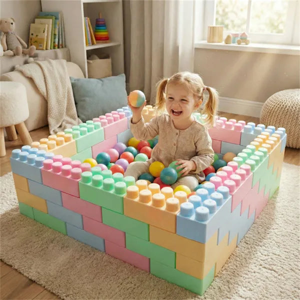64 PCS Building Blocks Set For Toddlers 18+ Months, BPA-Free PP Educational Construction Toys