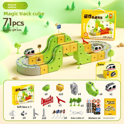 Magnetic Educational Train Set for Kids
