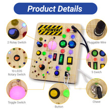 Wooden Busy Board for Kids – Montessori Fine Motor Activity Toy