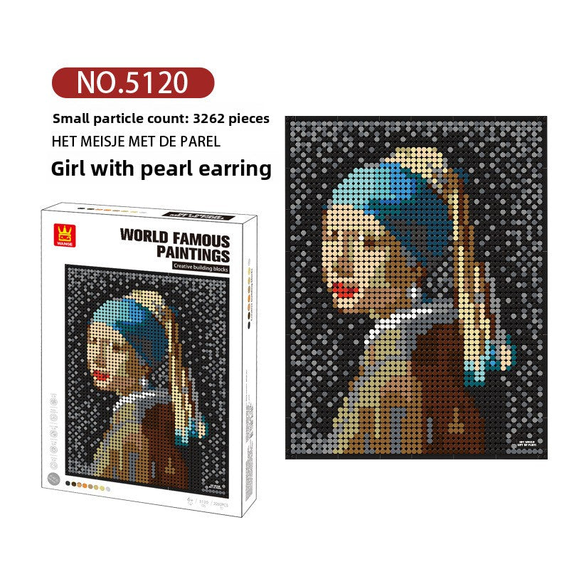 Famous Painting Building Block Sets – Mona Lisa or Pearl Earring
