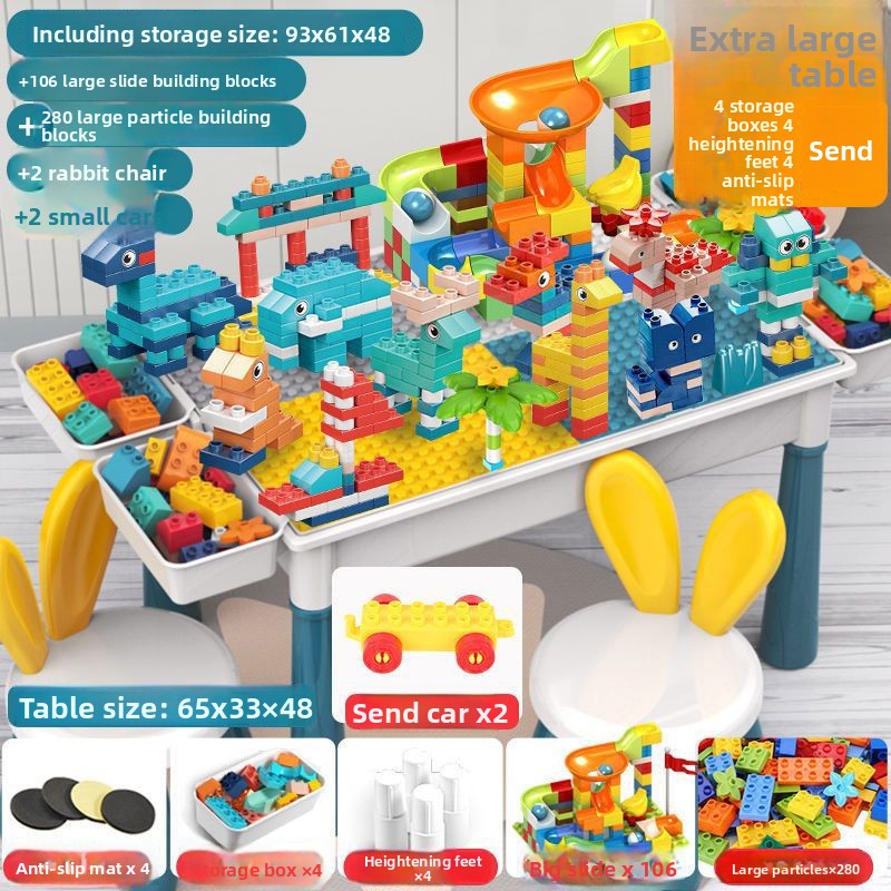 Large Building Block Table for Kids