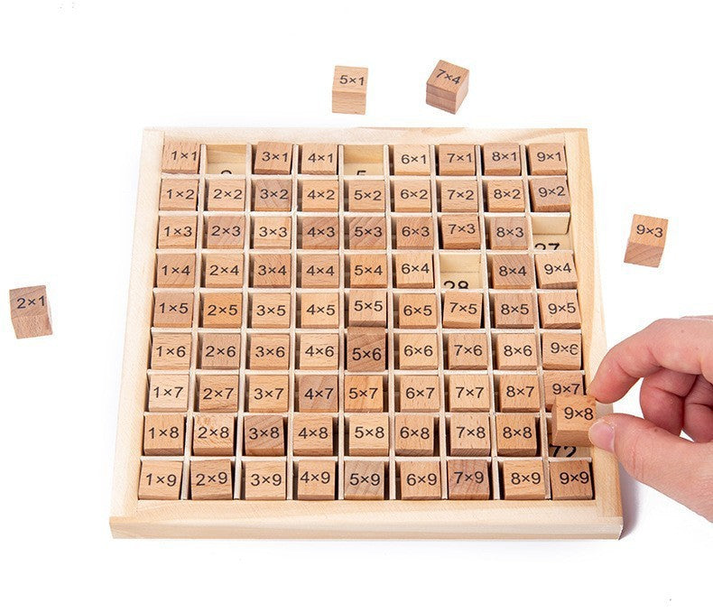 Wooden Multiplication Table Board for Kids