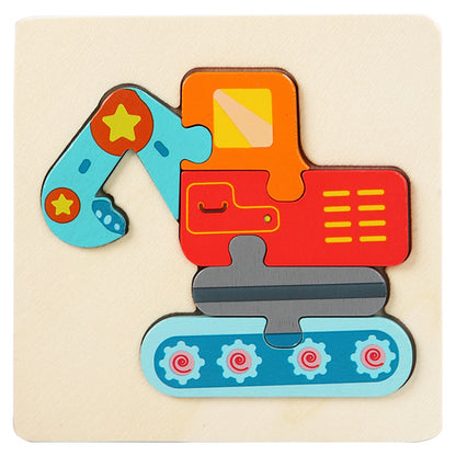 Wooden 3D Puzzle Toy for Spatial Learning