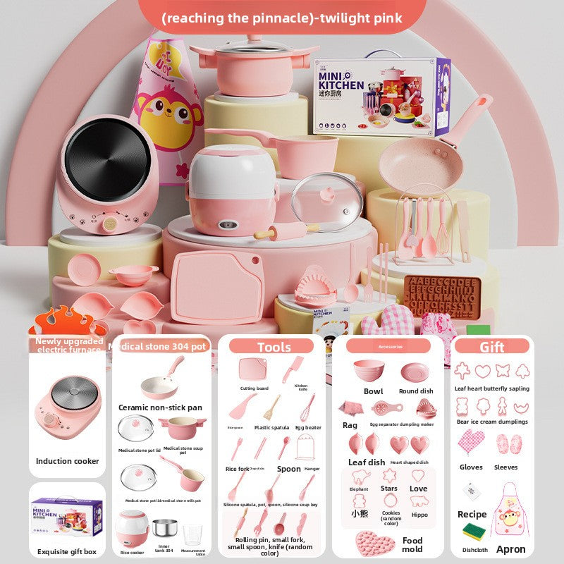 Toy Kitchen Set for Pretend Cooking