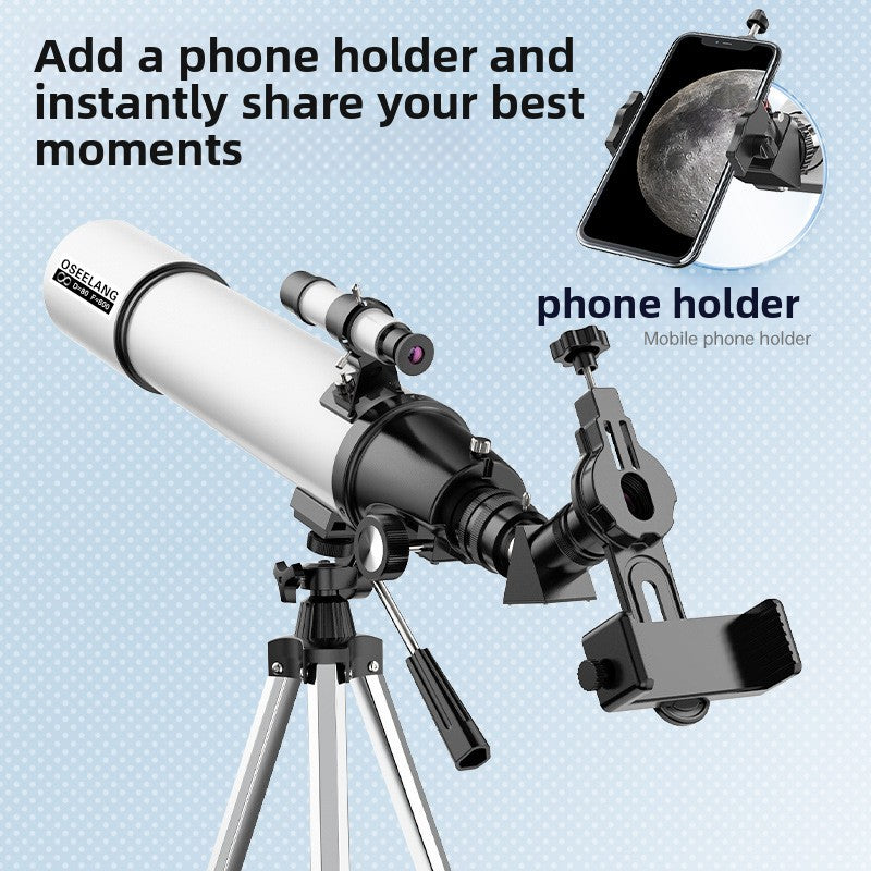 Beginner Telescope for Kids with Star Finder – 80mm 600mm