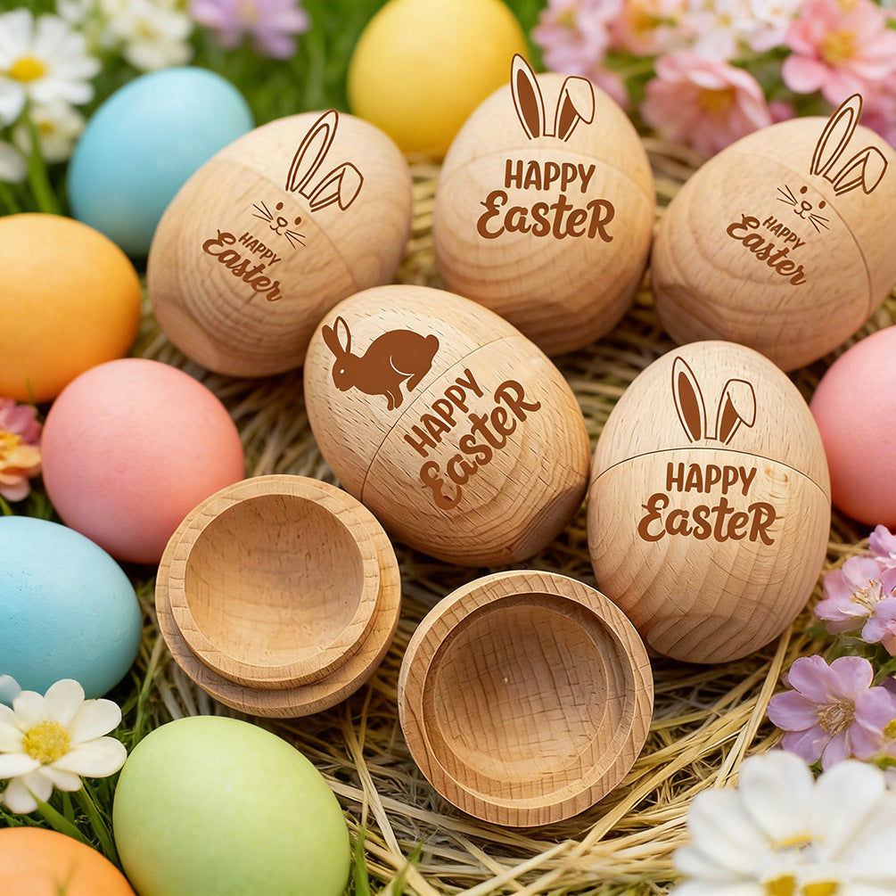 Wooden Easter Egg Craft for Kids