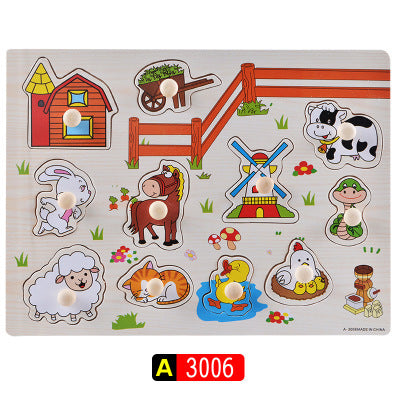 Montessori Wooden Alphabet Puzzle Board