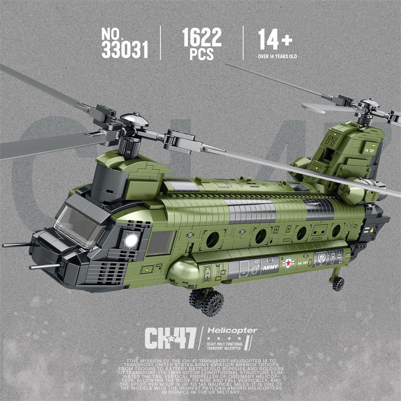 Helicopter Building Blocks STEM Set for Kids