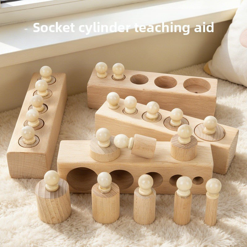 Montessori Sensorial Cylinder Blocks for Kids