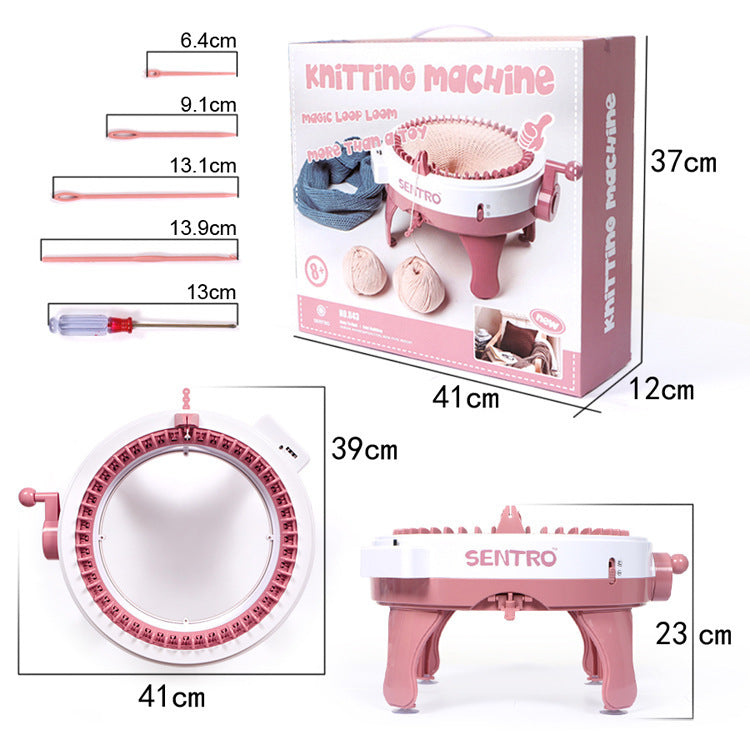 48-Needle Kids Knitting Machine with Stitch Counter