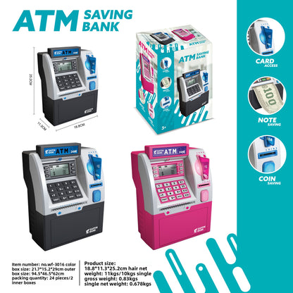 ATM Piggy Bank for Kids Money Learning