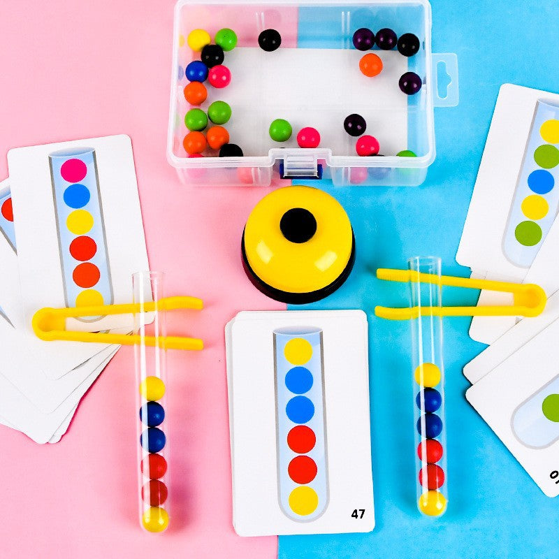 Wooden Bead Puzzle Toy for Kids ADS-Battle Clamp Beads