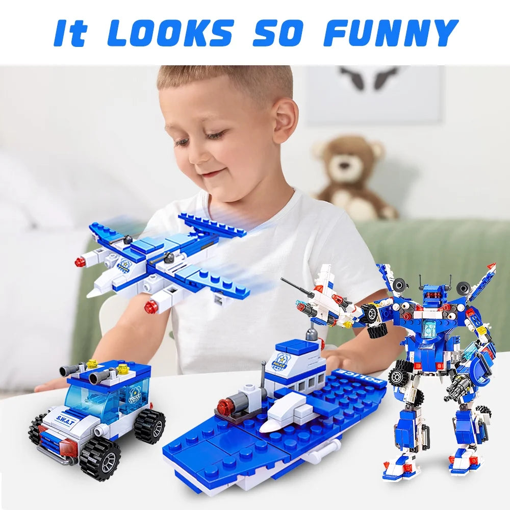 51-In-1 Robot Building Kit 700PCS for Kids STEM Building Toys Erector Set for Kids Engineering STEM Projects Construction Building Blocks Toys Gifts for Kids Kids Age 6+ Year Old