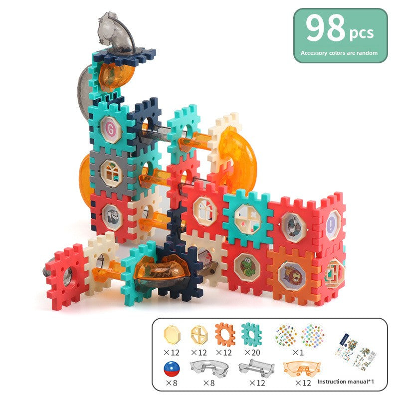 Ball Track Building Blocks Set for Kids 98pcs