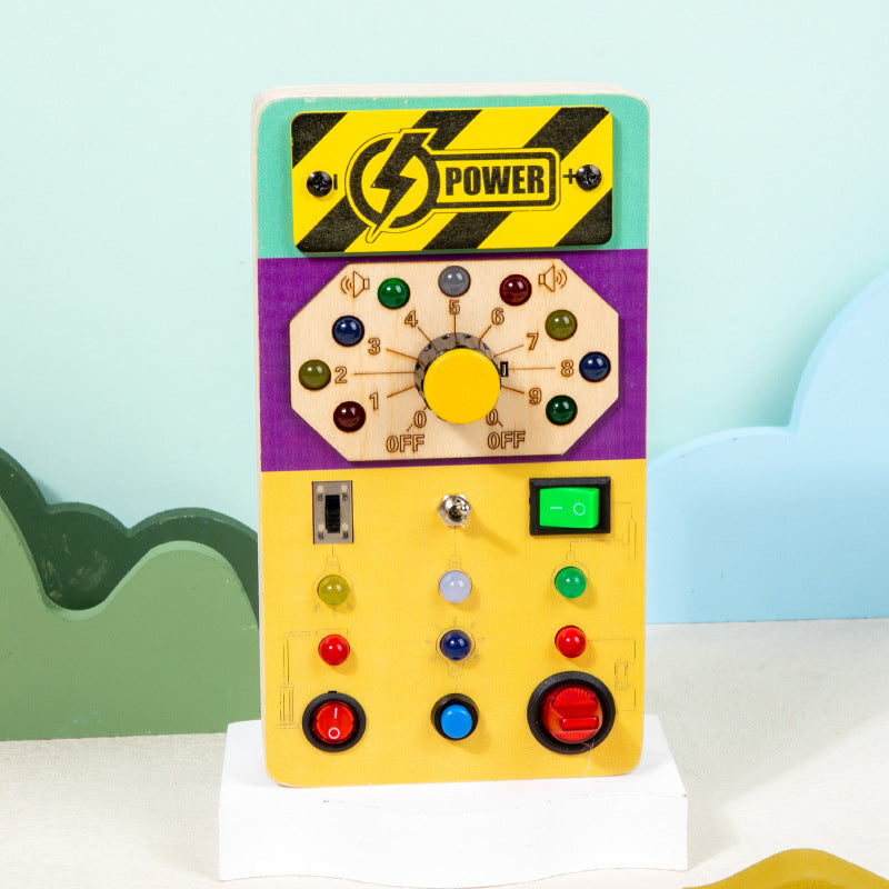 Wooden LED Busy Blocks – Switch & Sound Options