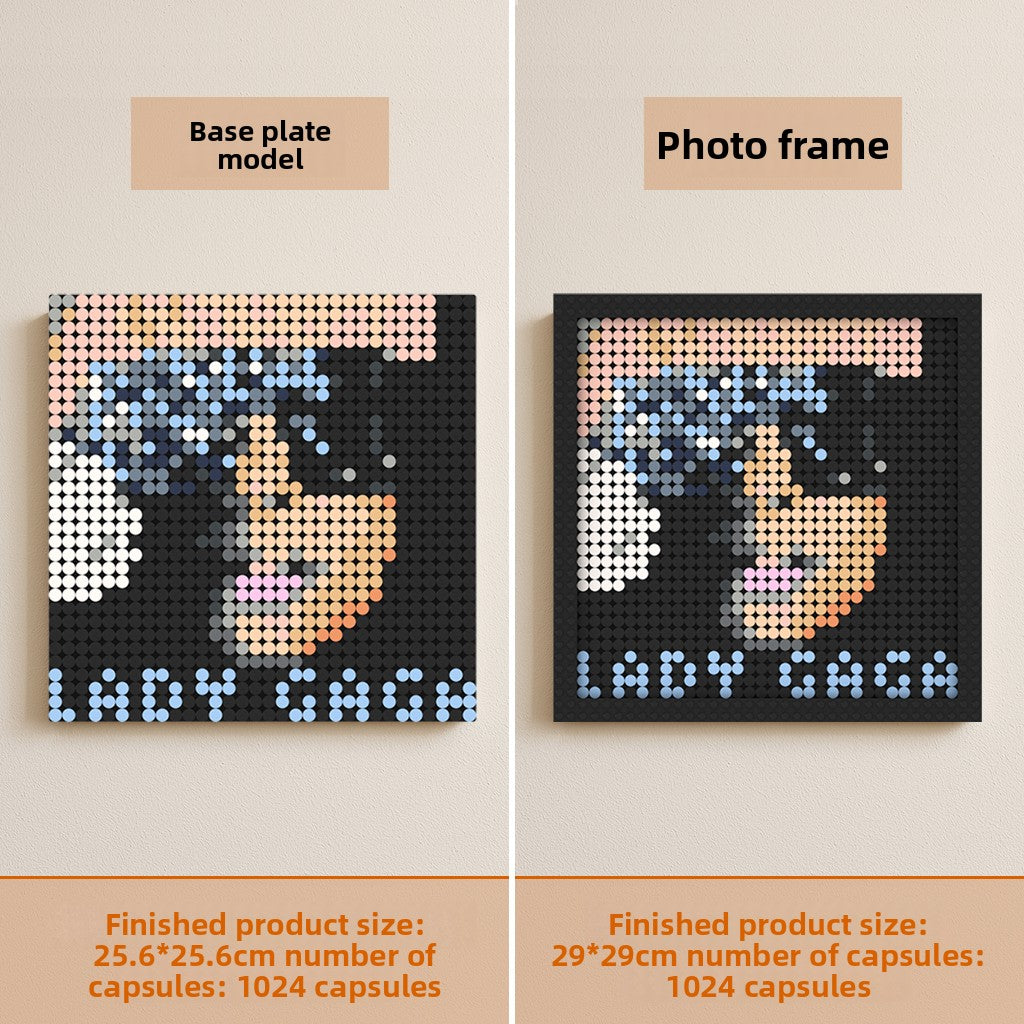 Lady Gaga Pixel Art Blocks – Album Cover Designs