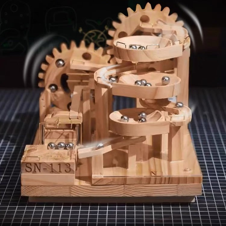 Wooden Electric Ball Track STEM Puzzle Toy