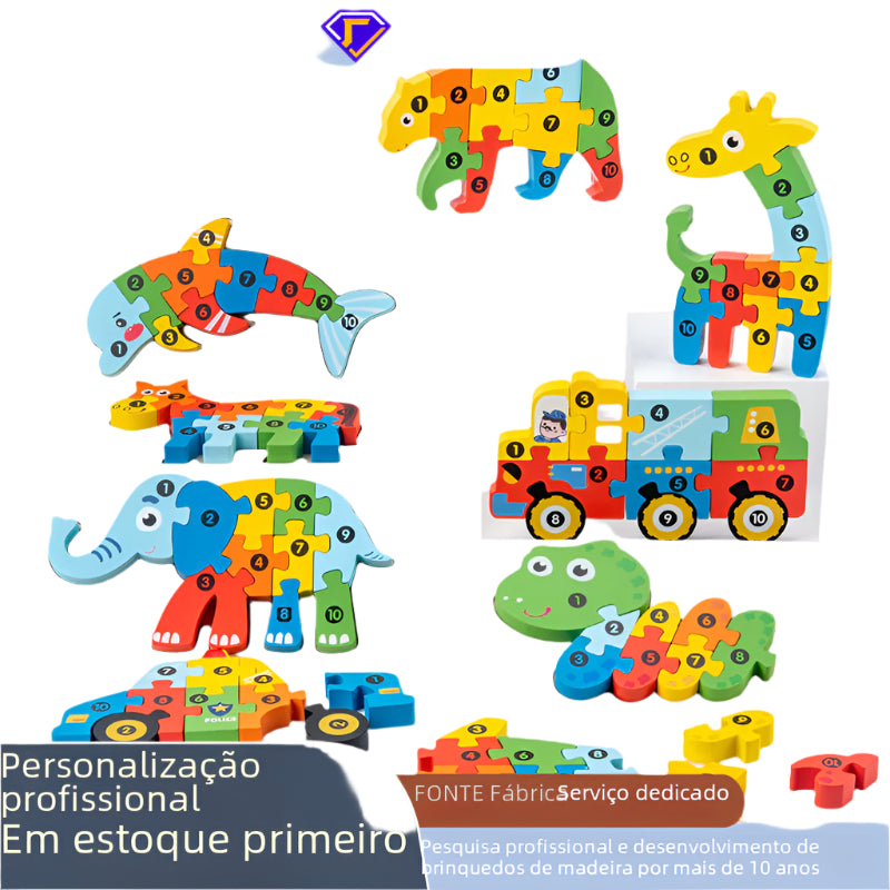 Explore & Learn: Wooden Educational Puzzle Toys for Kids! 🌳🧩