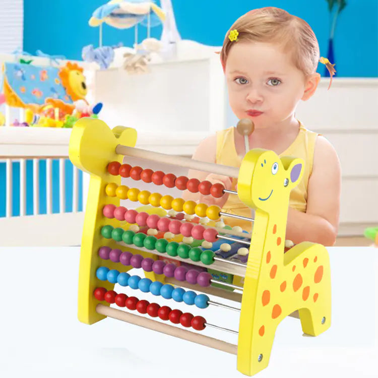 Count On Brilliance: The Wooden Bead Counting Frame Early Educational Toy – 10X the Learning, 10X the Fun! 🦌🧮