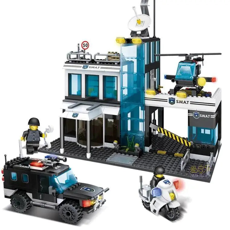 Soar into Adventure: The Eagle Police Building Blocks Educational Toy for Kids – 10X the Thrills, 10X the Skills! 🦅🚔