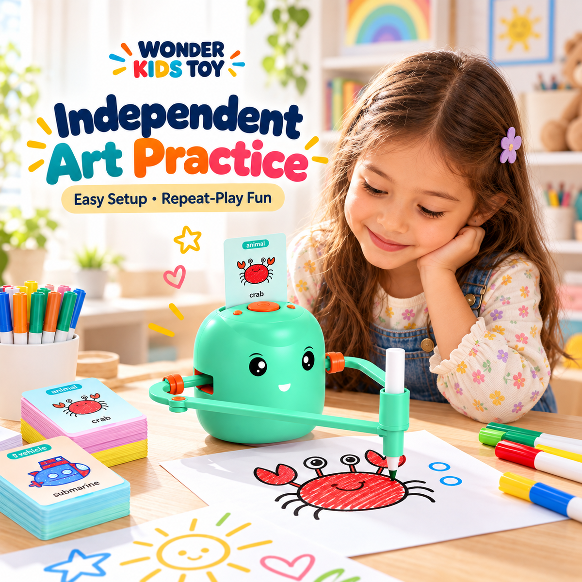 Automatic drawing robot toy for kids – product gallery image 5