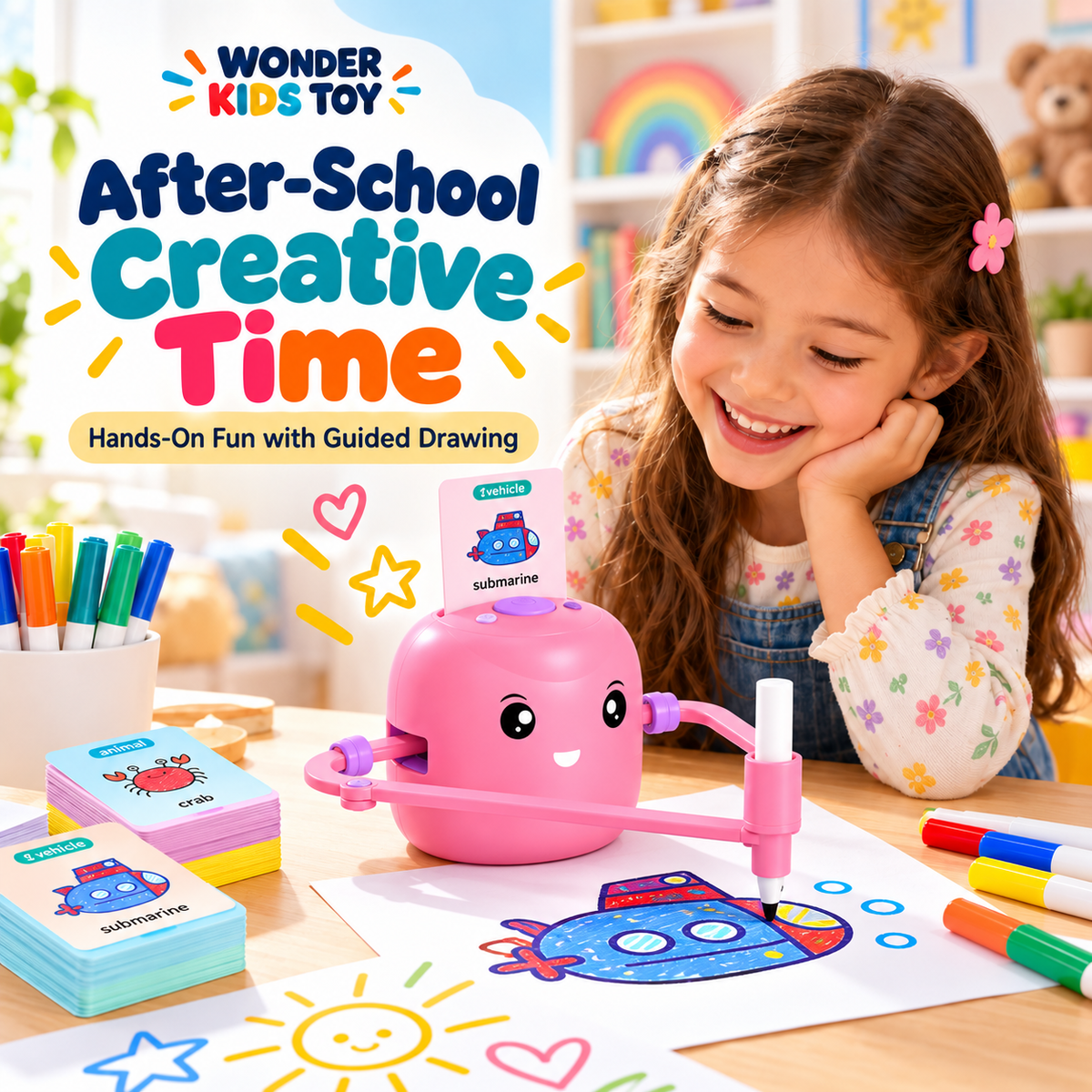 Automatic drawing robot toy for kids – product gallery image 6