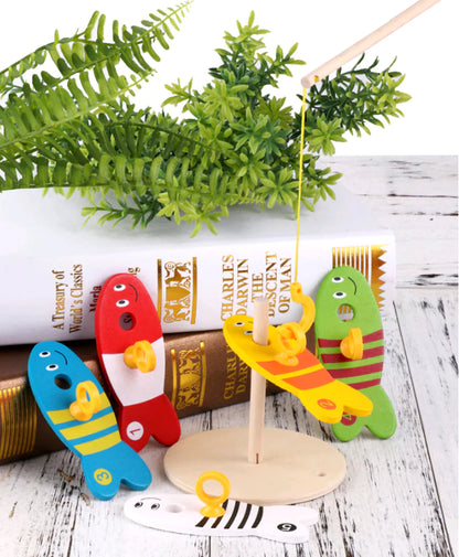 Reel in the Fun: The Ultimate Wooden Fishing Toy Set for Kids – 10X the Joy, 10X the Development! 🎣🌳