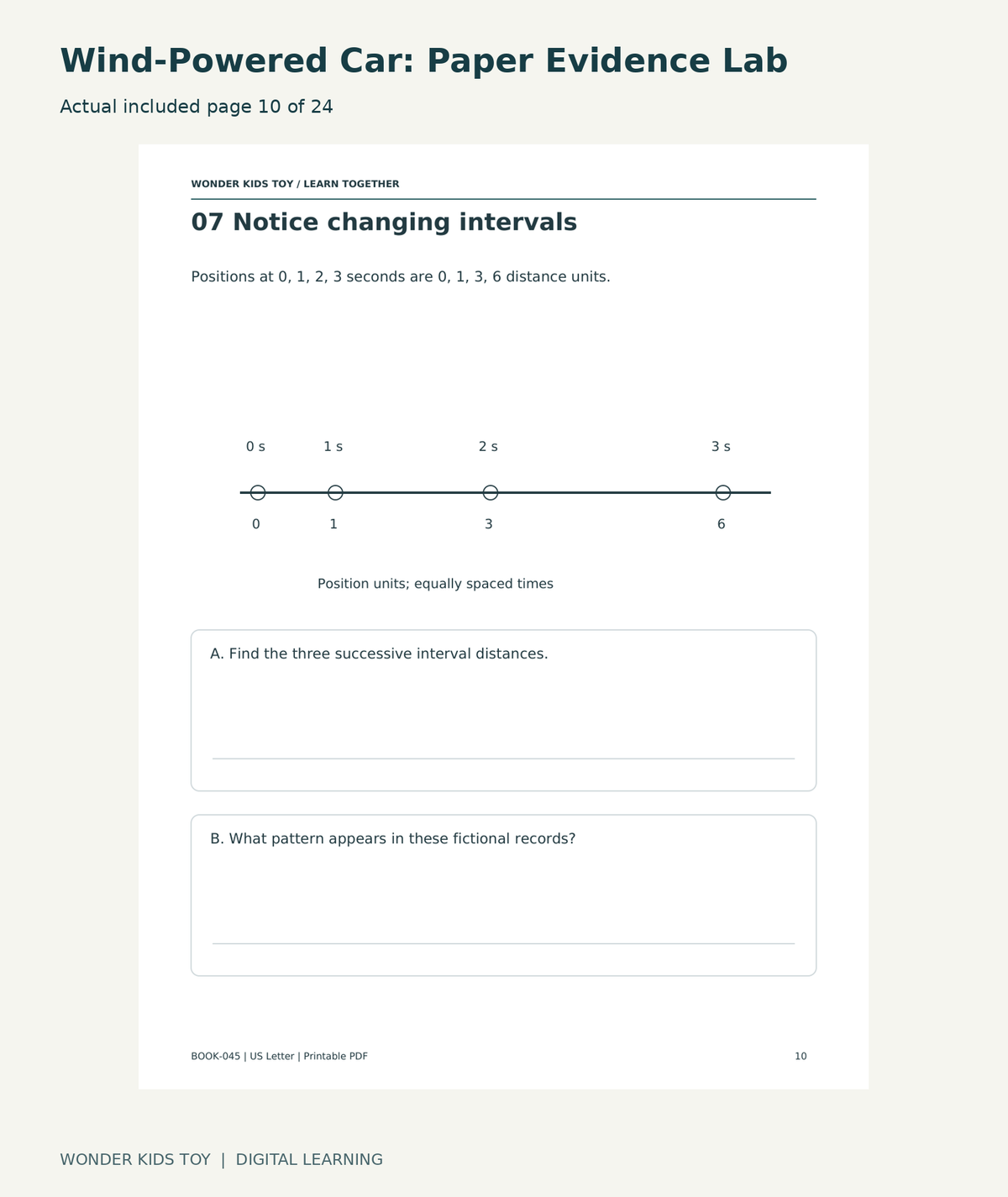 Wind-Powered Car: Paper Evidence Lab: actual included PDF page10 of 24