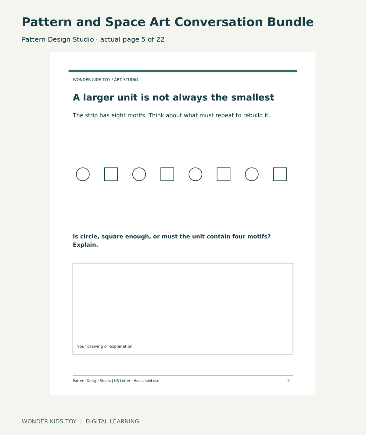 Pattern and Space Art Conversation Bundle: Pattern Design Studio actual included page 5