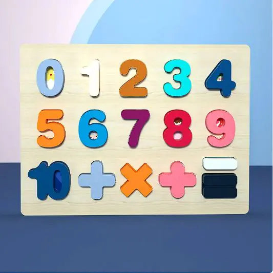 Wooden number puzzle