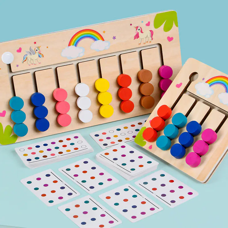 Brain-Boosting Fun: Colorful Logic Training Educational Toy for Kids!