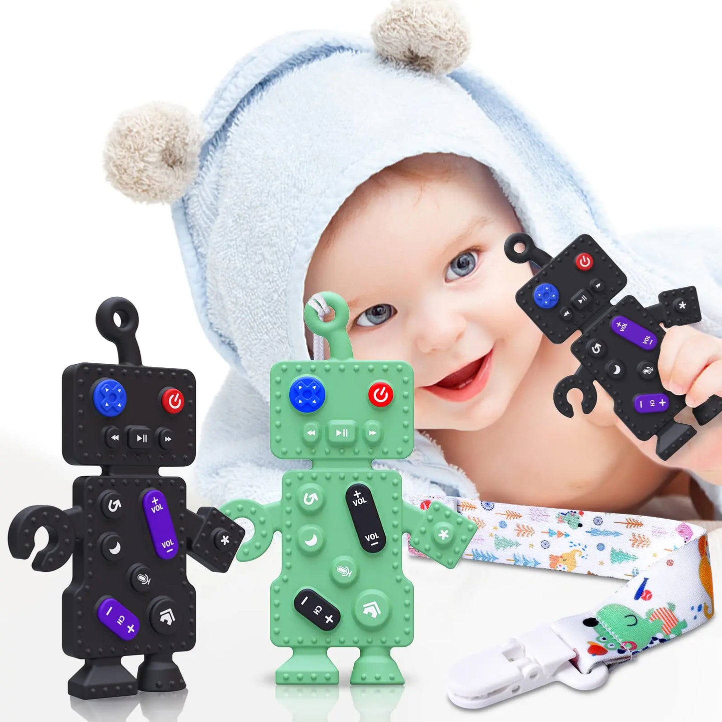 🍼💖 Soothe Sore Gums & Spark Early Learning — All in One Cute Toy