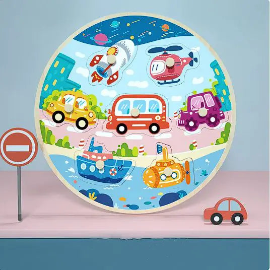 Build Their World: Montessori 3D Animal Puzzle Educational Toy! 🦒🧩🌳