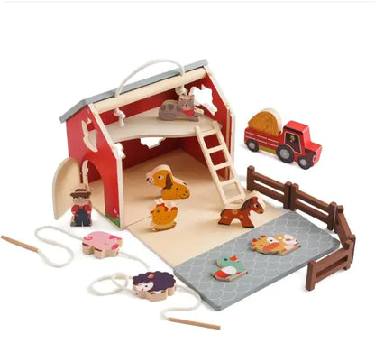 Grow & Discover: Montessori Wooden 5-in-1 Educational Toy! 🌳🧠🎶🧩