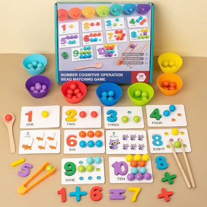 Count & Conquer: Montessori Math Clip Beads Educational Puzzle Toys! 🔢🌈