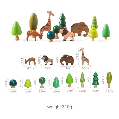 Stack & Soar: Montessori Wooden Animal Stacking Balance Toy! 🦒🐘